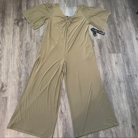 Sami & Jo Pants - Olive Green Jumpsuit with Pockets